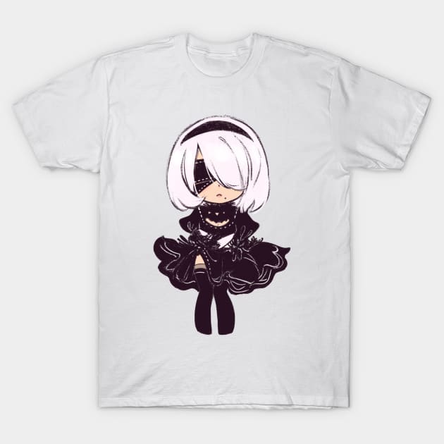 2B Chibi T-Shirt by ariaayuzawa